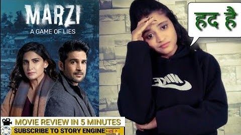 Marzi on voot | A Game of Lies | Marzi web series review | voot Select | Hindi Web series