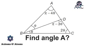 Find Angle A: Challenging Geometry Problem (Angles in a Triangle)
