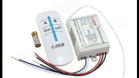 AC 220V To 240V 2 Channels Lamp Wireless Remote Control Switch