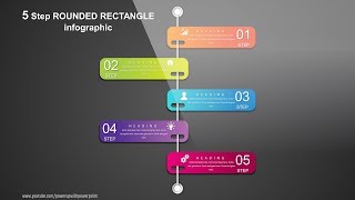 19.Create 5 Step RECTANGULAR infographic|PowerPoint Presentation|Graphic Design|Free Template