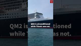 QM2 is more Luxurious than Titanic… MUCH more! #shorts