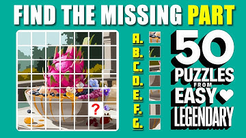 Can You Find the Missing Piece? 🔍 Easy to Legendary Puzzle Challenge | EP: 12