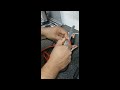 jump lead/ car starter lead repair process.