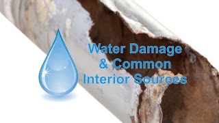 Water Damage - Common Interior Sources