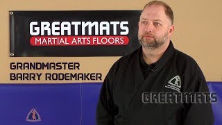 Tactical Hapkido Alliances Barry Rodemaker on Greatmats - Shop Martial Arts Mats Now: https://www.greatmats.com/martial-arts-mats.php

I’m Grandmaster Barry Rodemaker the founder and president of the Tactical Hapkido Alliance. 
I chose the 20 mm puzzle mats because of the versatility. We do traditional forms - hyungs, katas, whatever you want to call them - and we do some light ground work.
They’ve been in my school for five years, and they’re awesome.
I have people from all over the country coming to train at our conference at the headquarters school, I always get comments on how nice the mats are to work on and where can I get them.
I needed something that could be versatile.
They hold up very well. They’re easy to clean. They’re easy to maintain. They’re actually really easy to customize.
If you’re looking to make a good investment and have a school open for a while, you want to invest in good mats and they’re not going to break the bank.

About Tactical Hapkido Alliance

The Tactical Hapkido Alliance is about 20 years in existence. I’ve been training for over 30 years. I teach traditional taekwondo and Tactical Hapkido which is my system. Our system is taught at 30 plus schools across the country. We have schools in Canada and it’s taught at several universities and we have an instructor that teaches at West Point - teaches our program.

#GreatMartialArtsFloor