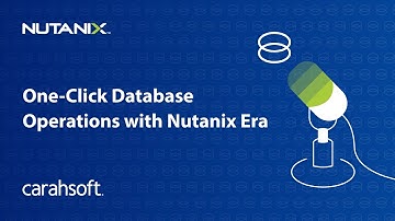 One-Click Database Operations with Nutanix Era