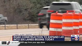 Construction to expand I-41 into six lanes begins Monday