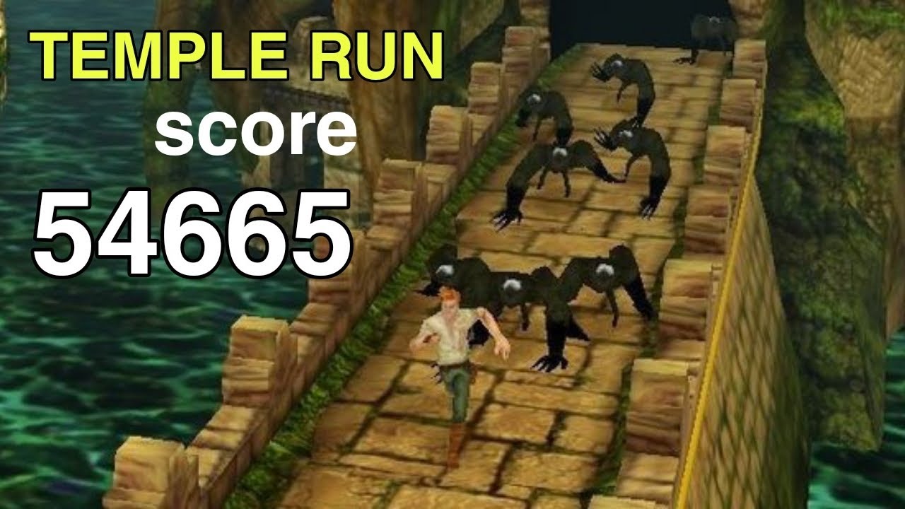 Temple run best gameplay | temple run score 64665 - YouTube