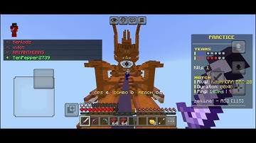 Minecraft bridge battle in zeqa server pls like and subscribe #minecraft #minecraftgameplay #gaming