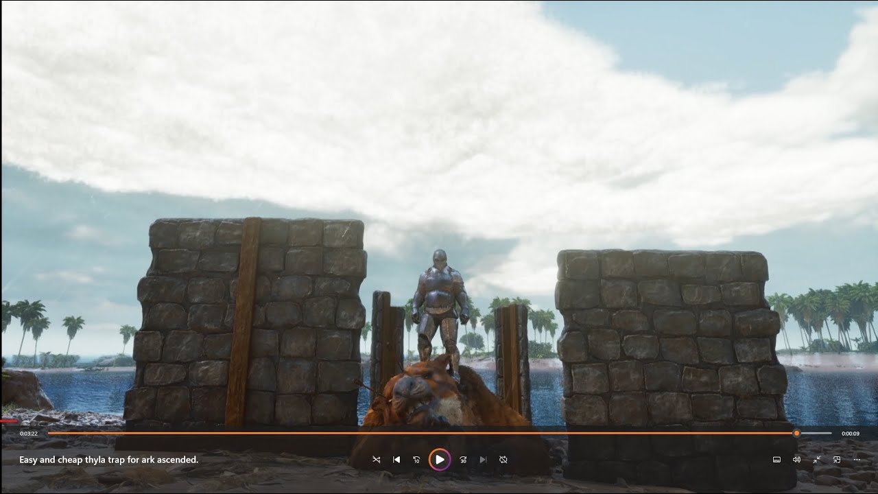 Easy and cheap thyla trap for ark ascended