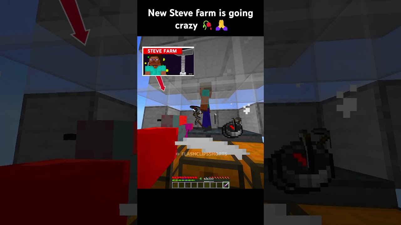 New Steve farm is going crazy... 🙏🥀  