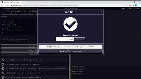 Basic Javascript (70/111) | Introducing Else If Statements | freeCodeCamp