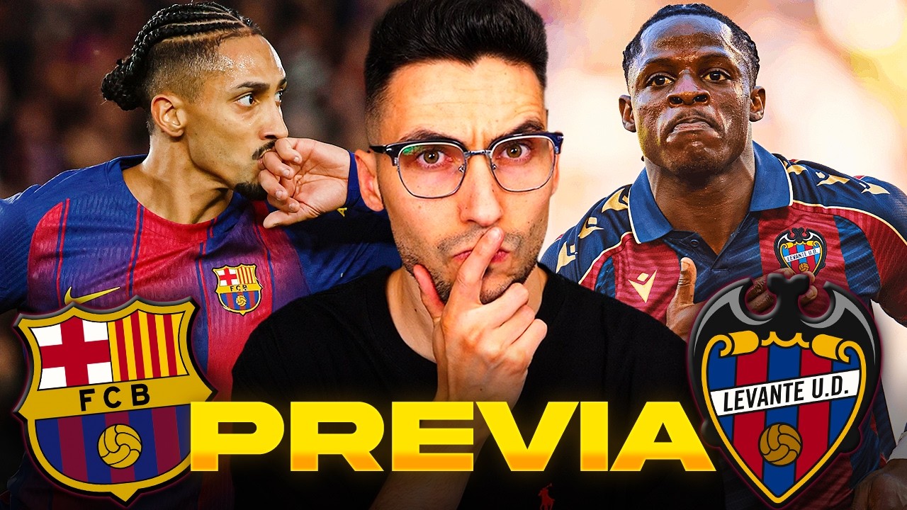 FC BARCELONA Vs LEVANTE A RESARCIRSE DE LAS 2 DERROTAS PREVIA Y la-previa-del-levante-barcelona-laliga-ea-sports-flashscore-mx