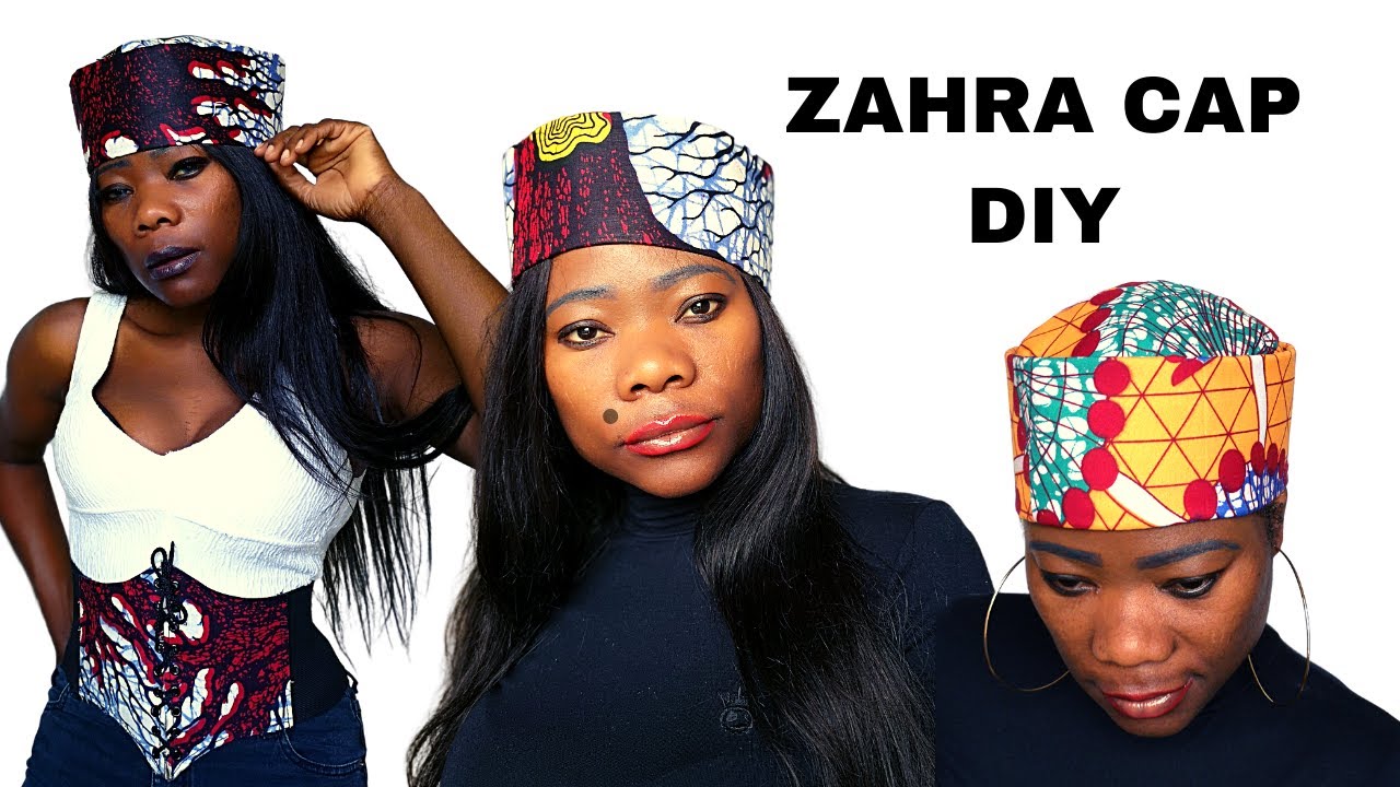 How to sew zahra cap\Ankara cap\LISA AIGBE - YouTube