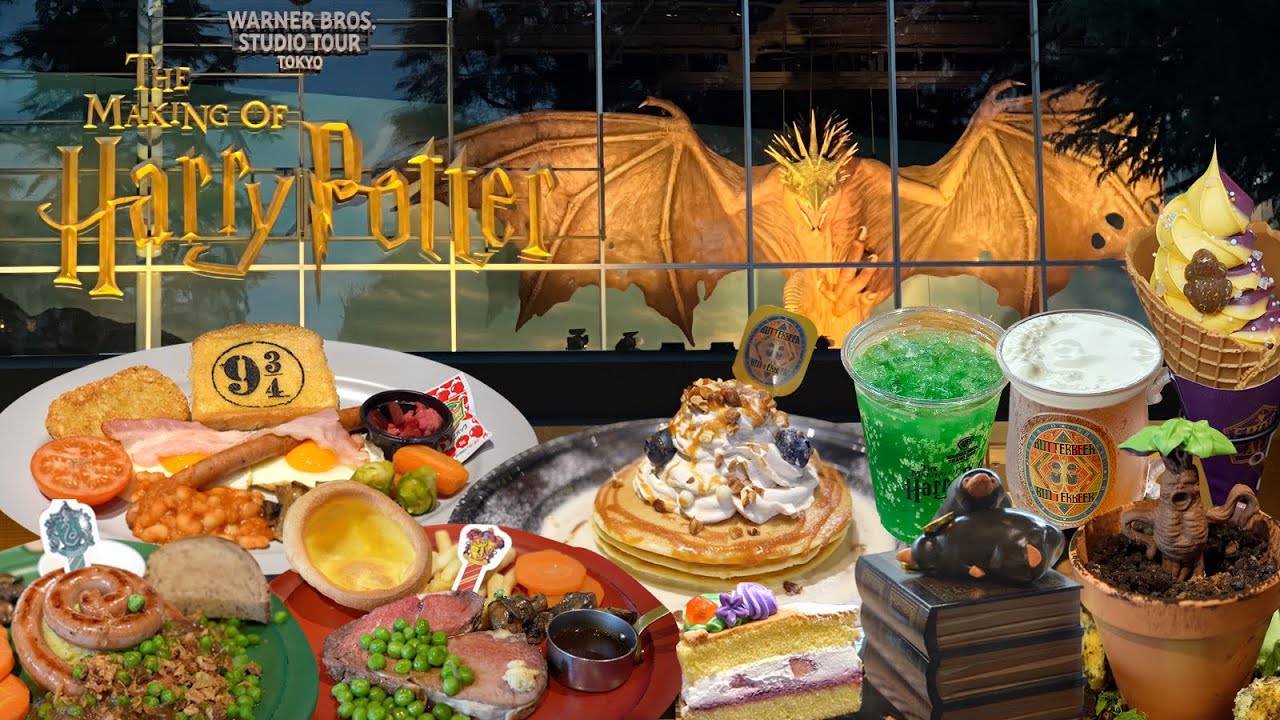 ⚡️亞洲唯一哈利波特影城開吃啦！沉浸魔法世界爆吃魔法料理🪄｜Tokyo Harry Potter Studio Vlog | 元氣八眉菌