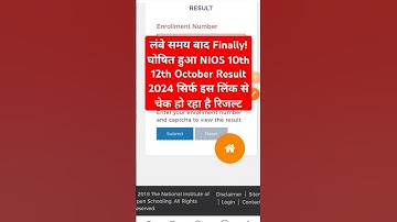NIOS October 10th 12th Result 2024 जारी हुआ | NIOS October Result 2024 Kaise Dekhe? NIOS Result Link