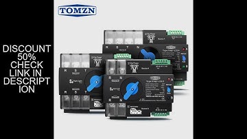 TOMZN Din Rail 3 phase 2P3P4P 63A 100A 125A 110V Dual Power Automatic Transfer Electrical Selector S
