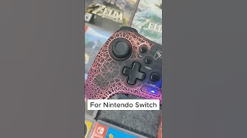 MANBA Controller: Unique LED Light Show with Bursting Cracks #Manba  #switchcontroller #nintendo