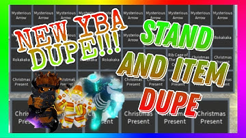 NEW YBA STAND DUPE | YBA DUPE METHOD | YBA ITEM DUPE | YBA DUPE SCRIPT METHOD [✅UNPATCHED✅]