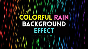 Colorful Rain Background Effect in Elementor 2022 | WordPress Tutorial 2022
