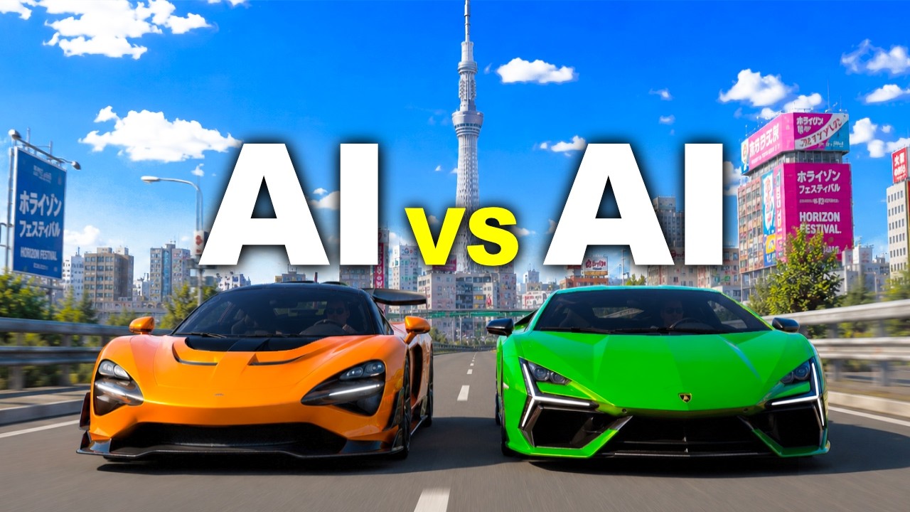 Forza, but AI controls our cars!