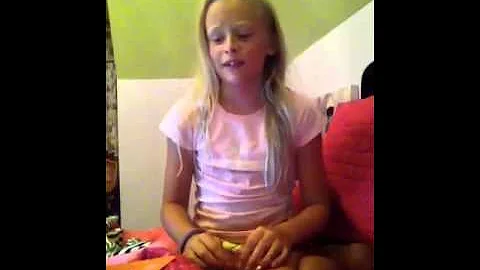 He threw a pillow at me at the end of the video
