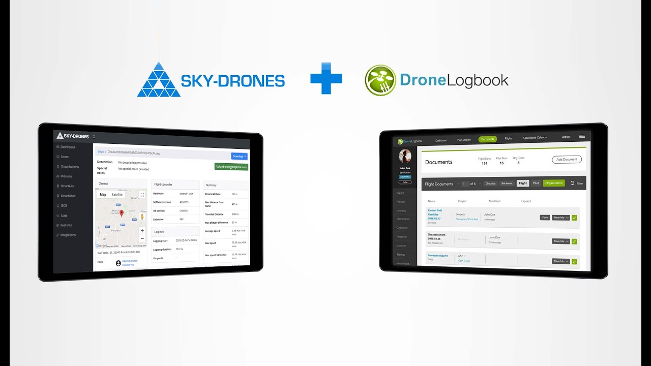 Sky Drones - DroneLogBook Integration - YouTube