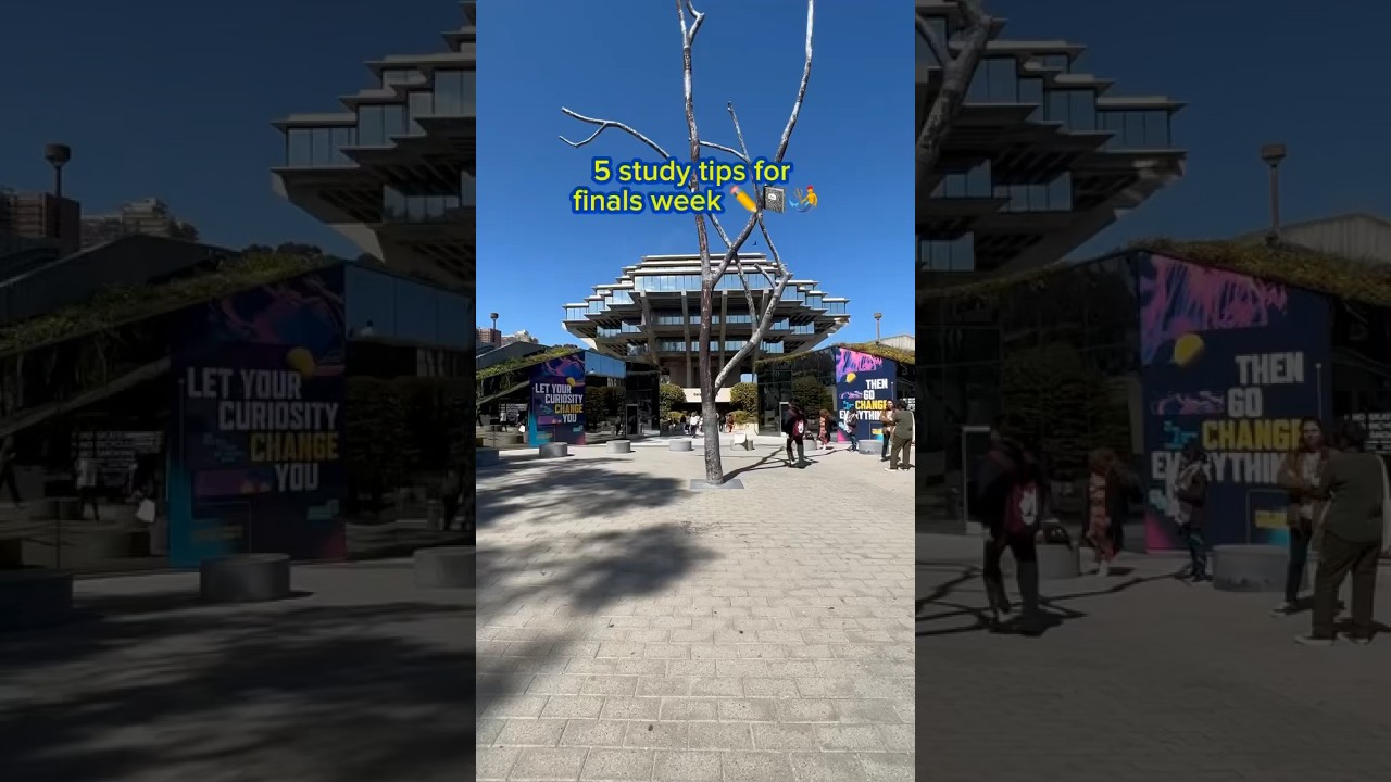 How to survive UC San Diego finals week like a pro. 💛 📝💡⭐ 