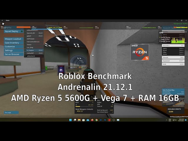 Roblox Jailbreak - Ryzen 5 3400g 16GB Ram = 100 FPS 
