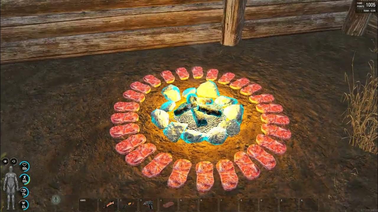 SCUM Efficient way of cooking meat 2022 YouTube