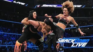 Smackdown Live The Iiconics Vs The Brooklyn Belles Wwe Women Tag Team Championships