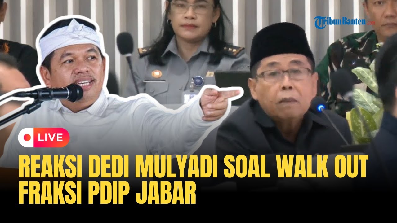 🔴Dedi Mulyadi Tanggapi Walk Out PDIP Jabar saat Paripurna Gegara Merasa ...
