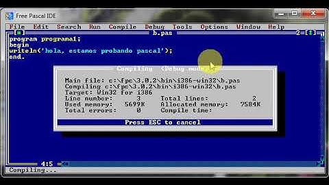 Programacion en Pascal - Introducción. Conceptos basicos. Librerias. Writeln.