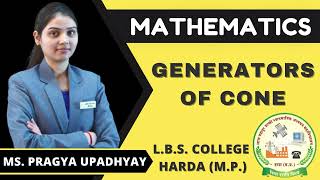 - Generators Of Cone - Ms Pragya Upadhyay