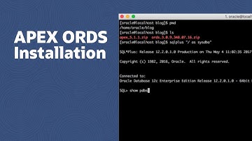 APEX ORDS Installation