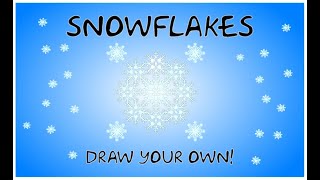 Relax by drawing your own unique snowflake! Using free Inkscape software.
