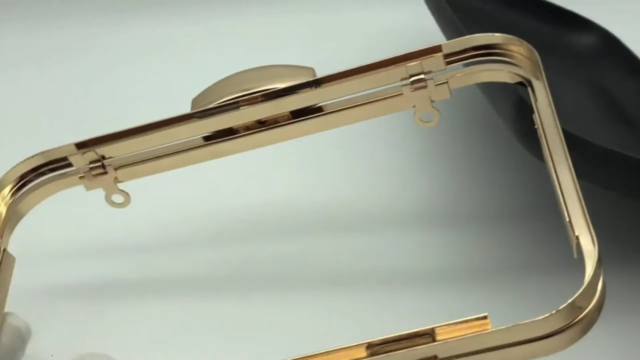 Lady Evening Bag Clutch Metal Frame With Plastic Shell 7.87 x 4.7 INCH