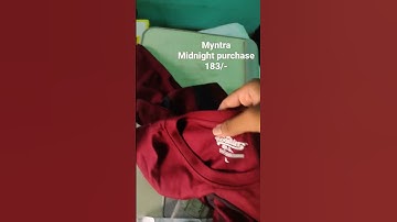 Myntra midnight purchase Roadster t-shirt