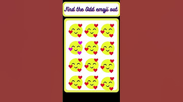 Find the Odd emoji out||Memory test challenge||Puzzlegame #ytviral