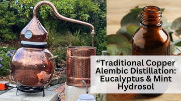 “Traditional Copper Alembic Distillation: Eucalyptus & Mint Hydrosol Step-by-Step!”