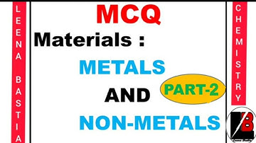 MCQ l Part-2 l Metals and Non-metals l NCERT and advanced level l class8