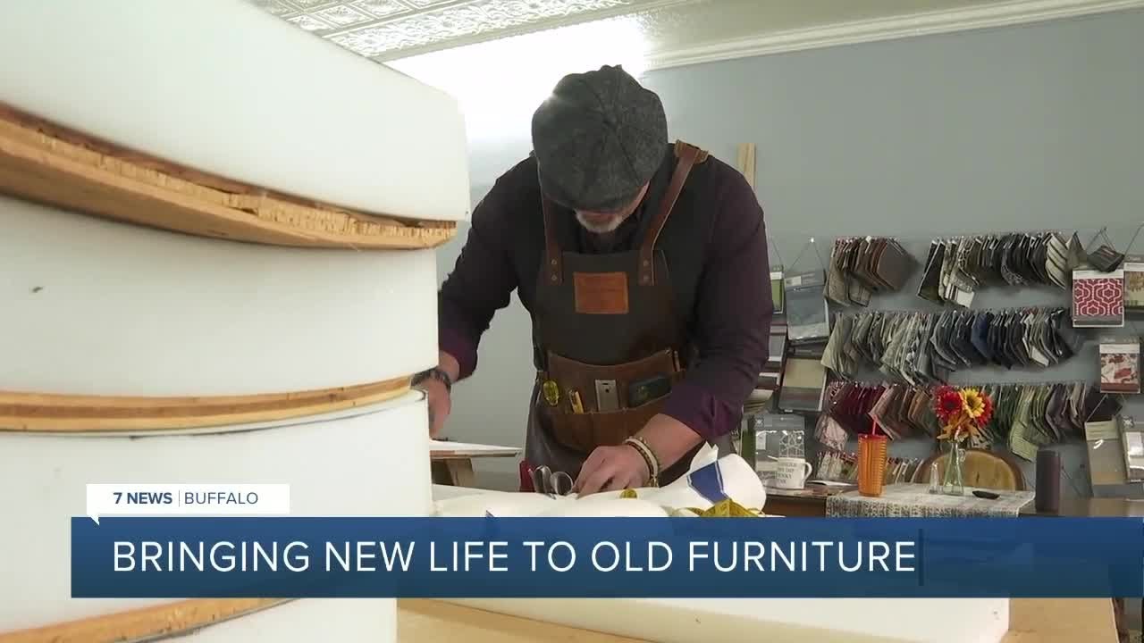 He opened a shop in Springville to bring old furniture back to life