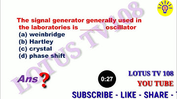 Most important MCQ QUIZ 2 OPAMPS ,OPERATIONAL AMPLIFIERS BEL ESE ISRO BARC TRANSCO GENCO PREPARATION