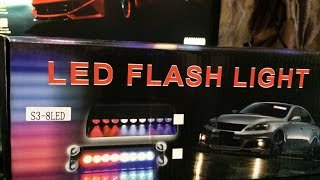 8LED Car Police Strobe dashboard Flash Light Emergency Lamp (Melo Auto Parts) 8LED Car Police Strobe dashboard Flash Light Emergency Lamp (Melo Auto Parts)