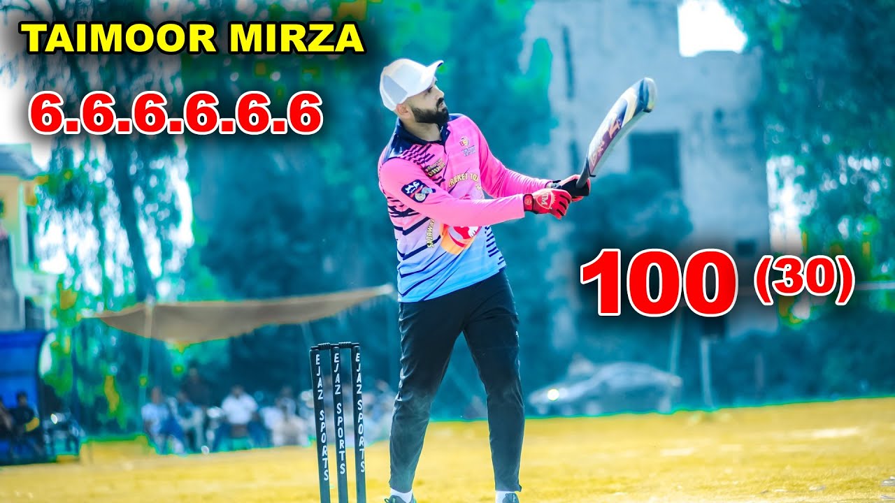 100 Runs 30 Balls Taimoor Mirza Fahad Mian Channu Best Batting in ...