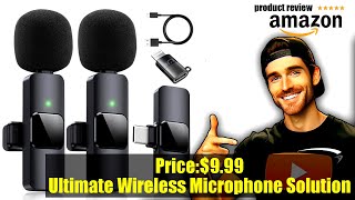 Buy Microphone For Iphone | Dual Wireless Lavalier Microphone for iPhone, iPad - Perfect for Video