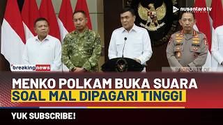 [BREAKING NEWS] Menko Polkam Buka Suara Soal Mal Dipagari Tinggi | NTV
