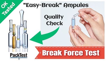 Ampoule Break Force Tester - ABF20 Series by PackTest.com