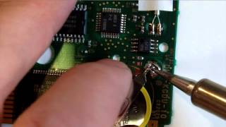 Easy Solder Method for Replacing Battery in Pokemon Gold for Game Boy Color