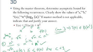 Algorithms problems on: Asymptotic complexity, recurrences, master theorem